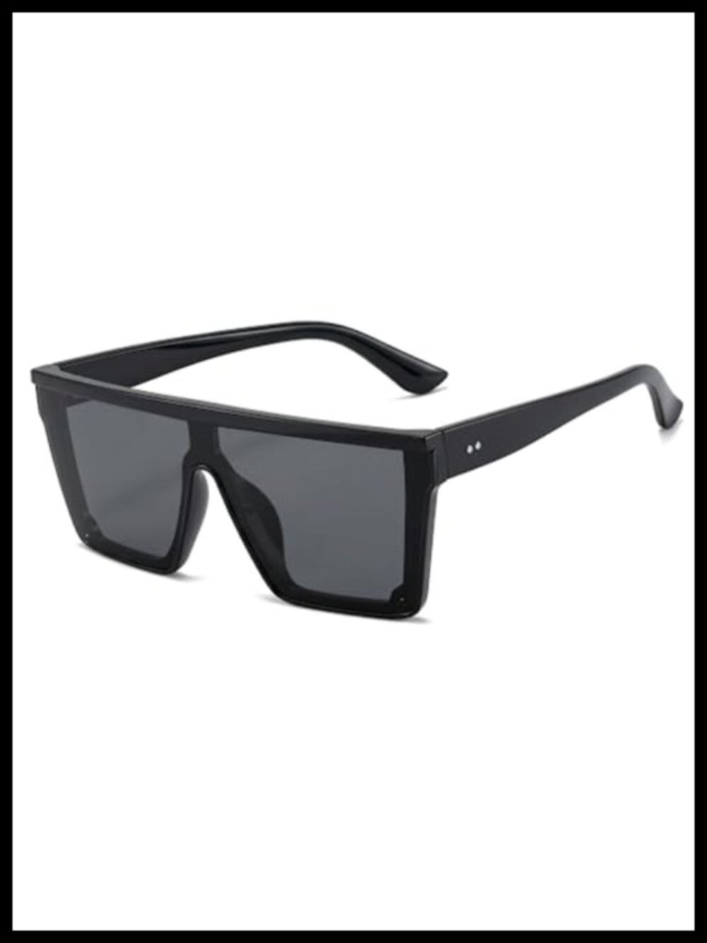 Oversized Flat Top Sunglasses UV Protection for Women Men